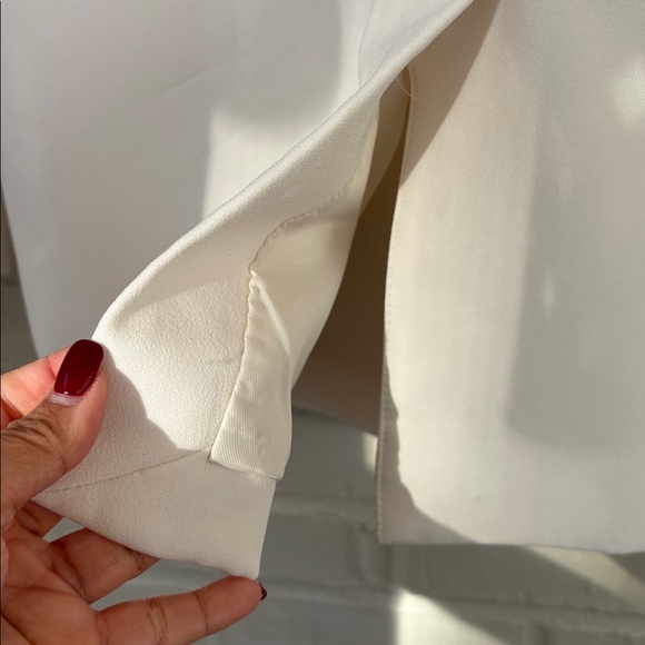 EUC Zara Women's Double-Breasted Cream Slightly Oversized Blazer Size XS - Picture 6 of 9